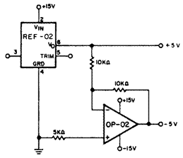 Источник опорных напряжений 4-5 и -5 В