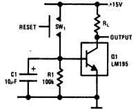 Схема задержки с мощным транзистором Схема задержки с мощным транзистором