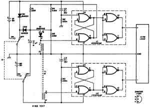 Схема таймера для сохранения энергии батареи питания прибора Схема таймера для сохранения энергии батареи питания прибора