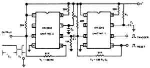 Схема последовательного таймера Схема последовательного таймера