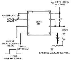 Сенсорный выключатель с использованием таймера