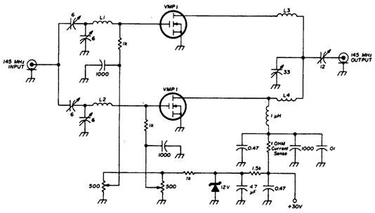 Линейный усилитель мощностью 10 Вт для приемопередатчика 2-метрового диапазона Линейный усилитель мощностью 10 Вт для приемопередатчика 2-метрового диапазона