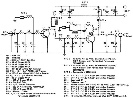 Усилитель мощностью 30 Вт для диапазона 40—180 МГц