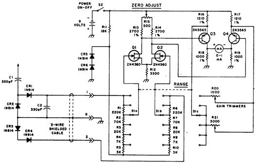 Вольтметр переменного тока для частот 0,04—200 МГц