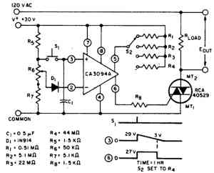 Предварительно устанавливаемый аналоговый таймер